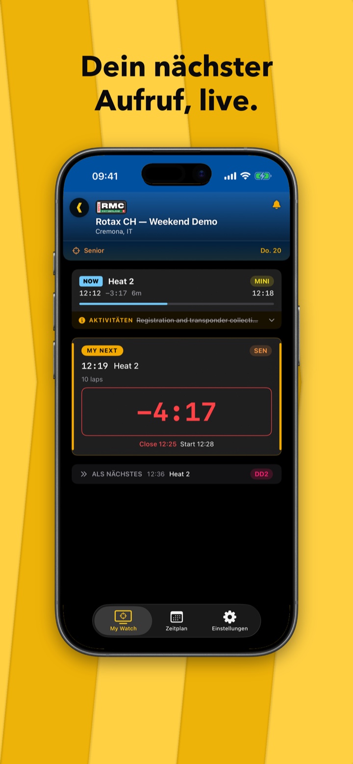 GridCall auf iPhone — dein nächster Aufruf, live